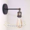 Vintage fali lámpa 15 cm karral és búratartós foglalattal