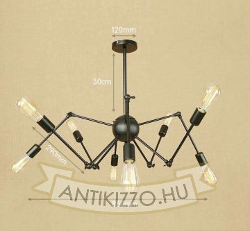 antik-8-karu-allithato-csillar-lampa