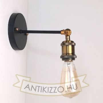 antik-fali-lampa-matt-fekete-antik-sargarez-szin