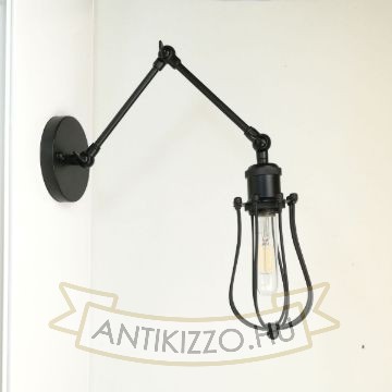 antik-fali-olvaso-lampa-matt-fekete-szin-csepp-alaku-raccsal