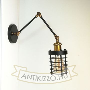 antik-fali-olvaso-lampa-matt-fekete-antik-sargarez-szin-csepp-alaku-raccsal