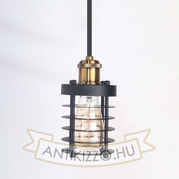 antik-fuggesztek-lampa-matt-fekete-antik-sargarez-szin-henger-alaku-raccsal