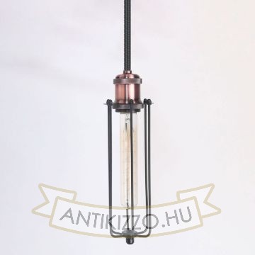 antik-fuggesztek-lampa-matt-fekete-antik-vorosrez-szin-hosszu-raccsal