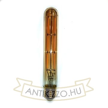 LED filament dekor izzó - T185 henger antikolt - 6 watt - szabályozható