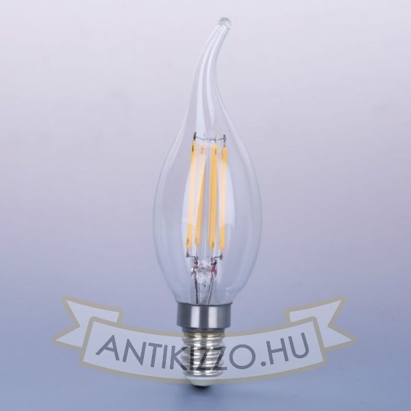 Kép LED filament dekor izzó - C35L - 4 watt