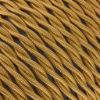 Fonott Textilkábel, szövetkábel, antik vezeték, arany - 2x0,75