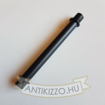 Menetes vegű cső 10cm matt fekete szín