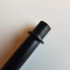 Menetes vegű cső 10cm matt fekete szín