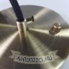 Plafontárcsa mennyezetirózsa 120mm sima antik bronz szín