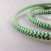 Textilkábel, szövetkábel, antik vezeték, fehér-zöld tarka vasalókábel - 2x0,75