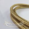 Bronz színű textil bevonatú 3×0,75 mm² sodrott réz vezeték