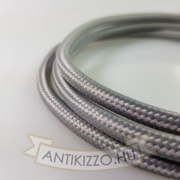 Textil kábel szürke-2x0,75
