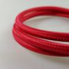 Textil kábel piros -2x0,5