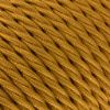 Fonott Textilkábel, szövetkábel, antik vezeték, aranysárga - 3x0,75