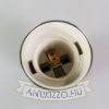 Antik izzó foglalat fényes króm E27