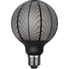 Grafikus G95 LED dekor izzó - fekete-opal