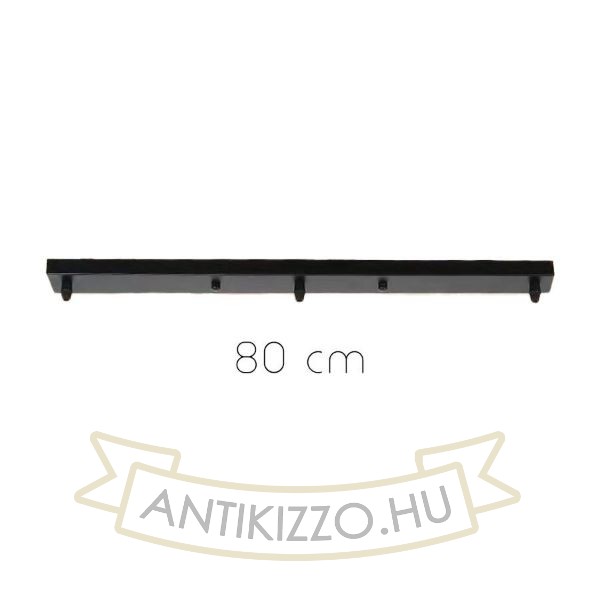 Plafontárcsa matt fekete 80 cm