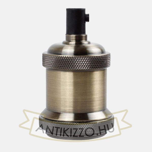 Edison izzó foglalat antik bronz kivitel - E27