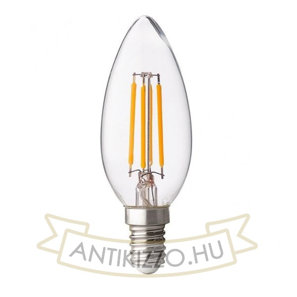 LED filament dekor izzó - C35 - 6 watt - szabályozható