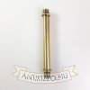 Menetes vegű cső 10cm antik bronz szín