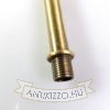 Menetes vegű cső 10cm antik bronz szín