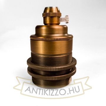 Edison izzó foglalat antik sárgaréz szín - E27