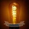 LED filament dekor izzó - ST64 Spiral - 4 watt