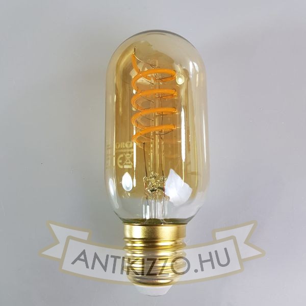 LED filament dekor izzó - T45 Spiral - 4 watt
