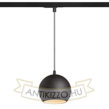 Kép COPA egyfázisú áramkörös sínre fekete üveg 230V LED E27 11W