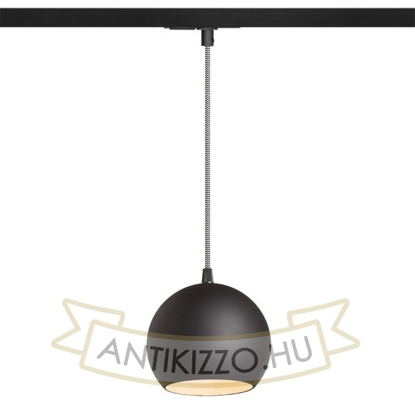 Kép COPA egyfázisú áramkörös sínre fekete üveg 230V LED E27 11W