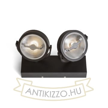 Kép KELLY LED II DIMM fali lámpa fekete 230V LED 2x12W 24° 3000K