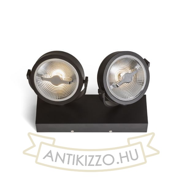 Kép KELLY LED II DIMM fali lámpa fekete 230V LED 2x12W 24° 3000K