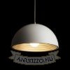 Kép CARISSIMA 40 függő lámpa matt fehér/ezüstszürke  230V LED E27 15W