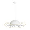 Kép CARISSIMA 40 függő lámpa matt fehér/ezüstszürke  230V LED E27 15W