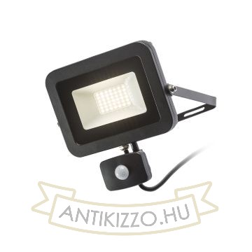 Kép PONTA reflektor mozgásérzékelővel fekete  230V LED 30W 120° IP54  3000K