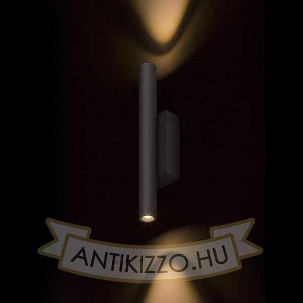 ZANE fali lámpa anrtracitszürke  230V LED 2x3W 60° IP54  3000K