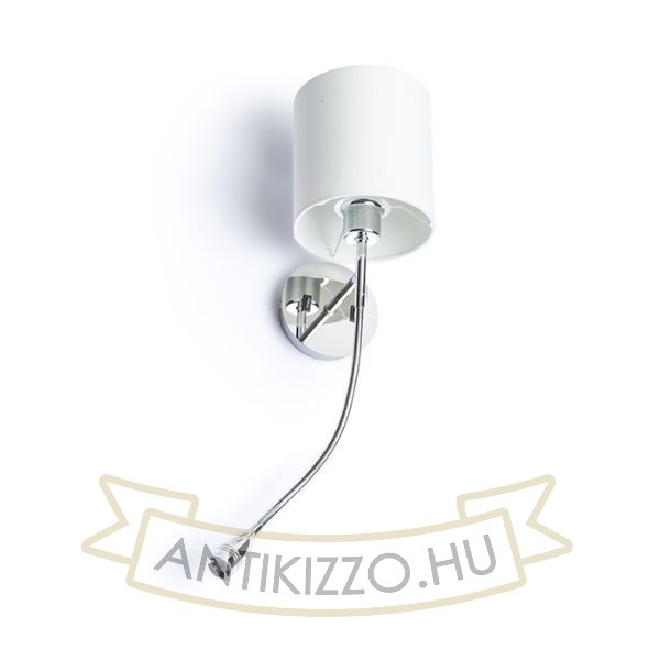 Kép VERSINA lámpabúrával fehér króm 230V LED E27 LED 15+3W 25°  3000K