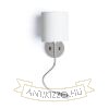 Kép VERSINA lámpabúrával fehér króm 230V LED E27 LED 15+3W 25°  3000K