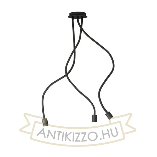 Kép LOYD E27 III függő lámpa fekete  230V LED E27 3x15W