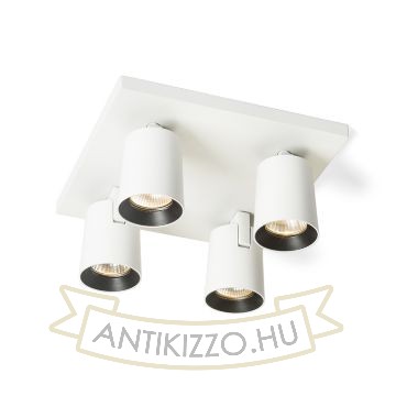 Kép KENNY IV mennyezeti lámpa fehér/fekete  230V LED GU10 4x8W