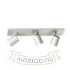 Kép KENNY III felületre szerelhető  szálcsiszolt alumínium/fekete 230V LED GU10 3x8W