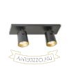 Kép KENNY II felületre szerelhető fekete/aranysárga  230V LED GU10 2x8W