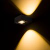 Kép KORSO II fali lámpa  fekete elox 230V LED 2x3W 120° IP54  3000K