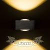 KORSO II fali lámpa fekete elox 230V LED 2x3W 120° IP54 3000K