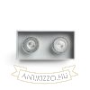 Kép AGATE II mennyezeti lámpa  szálcsiszolt alumínium 230V LED GU10 2x7W