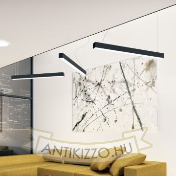Kép PESANTE 75 függő lámpa fekete 230V LED 40W 3000K 