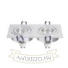 Kép PASADENA GU10 SQ II süllyesztett lámpa  szálcsiszolt alumínium 230V LED GU10 2x7W