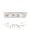 Kép PASADENA GU10 SQ II süllyesztett lámpa  szálcsiszolt alumínium 230V LED GU10 2x7W