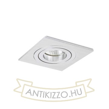 Kép PASADENA GU10 SQ I süllyesztett lámpa  szálcsiszolt alumínium 230V LED GU10 7W