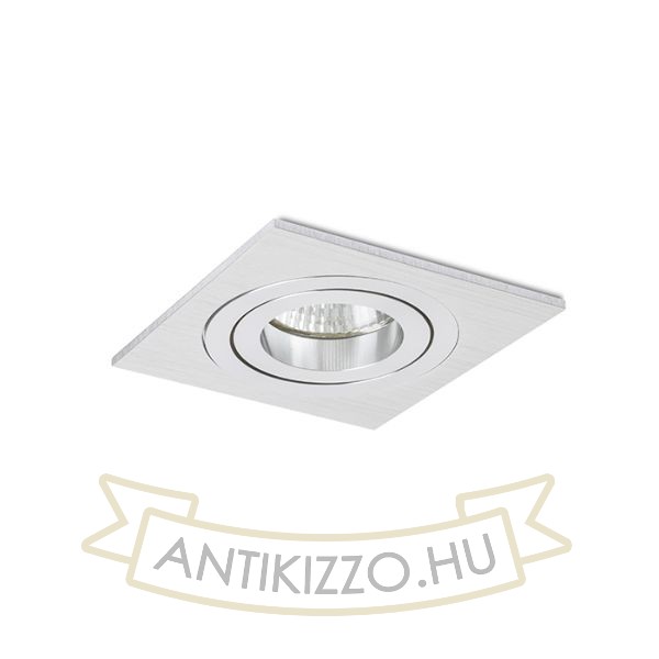 Kép PASADENA GU10 SQ I süllyesztett lámpa  szálcsiszolt alumínium 230V LED GU10 7W